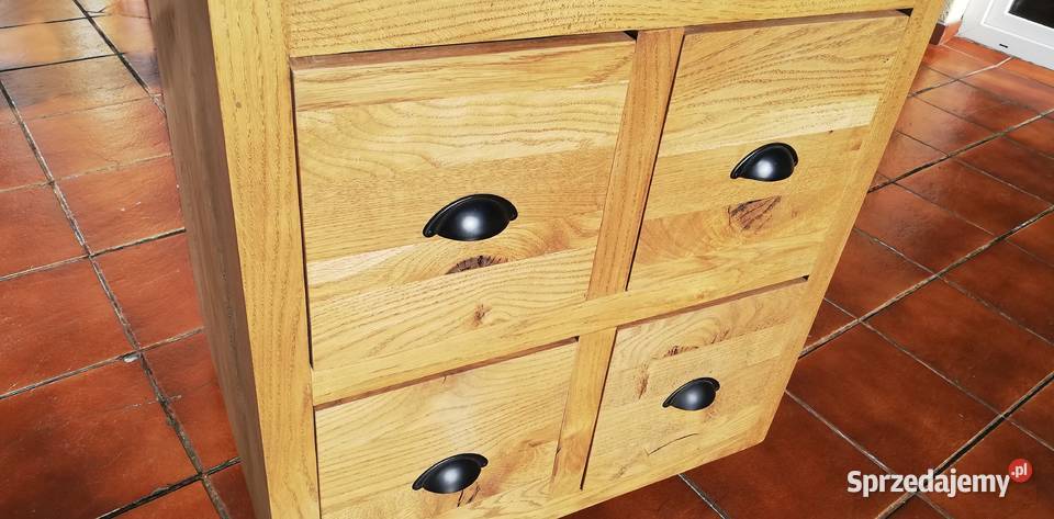 Szafka dębowa lite drewno loft komoda drewniana Garwolin