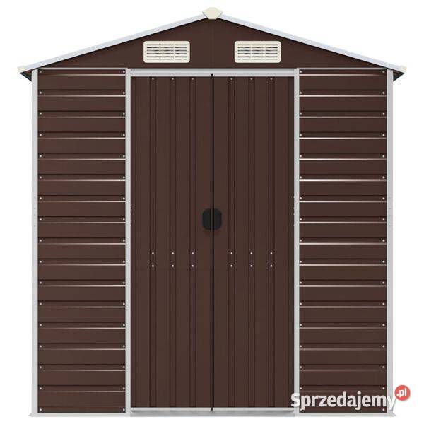 vidaXL Szopa ogrodowa brązowa 191x215x198 mazowieckie Warszawa