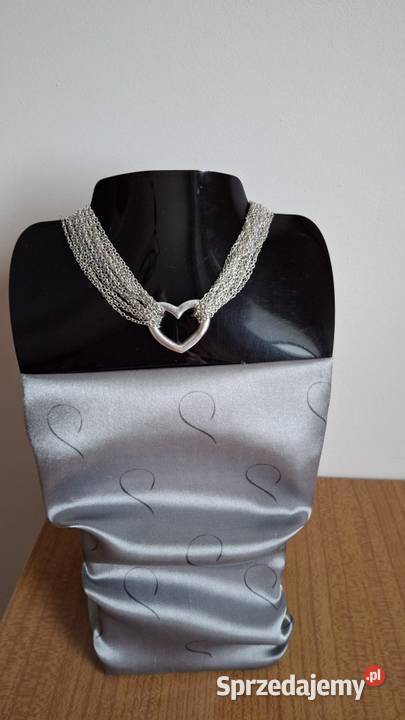Stylowy wielorzędowy naszyjnik w kształcie serca Naszyjniki Lublin