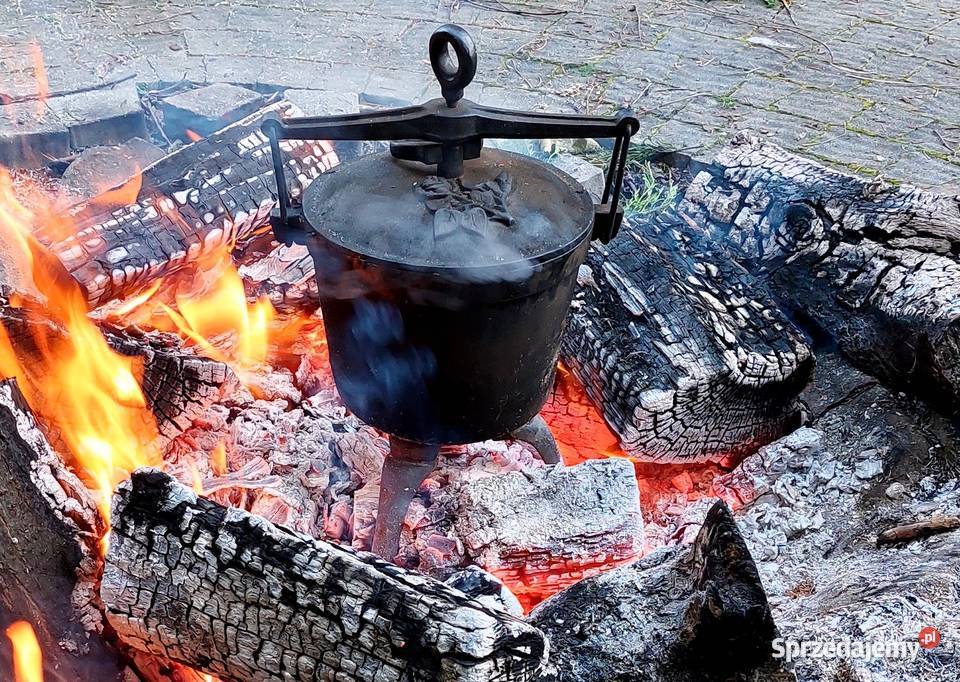 KOCIOŁEK MYŚLIWSKI 7L ŻELIWNY GARNEK WĘGIERSKi małopolskie Skawina
