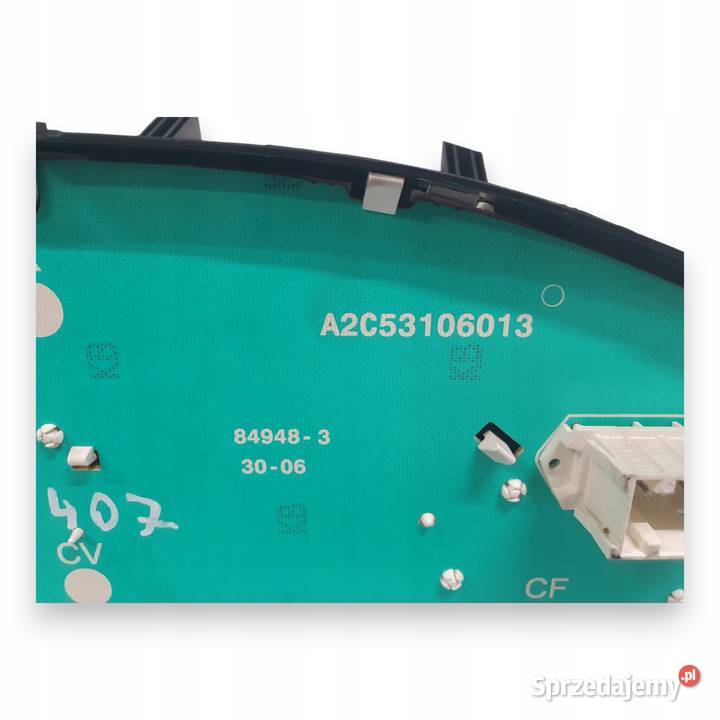 LICZNIK ZEGARY 9658138580 Peugeot 407 16 20 22 osobowe lubelskie Chełm