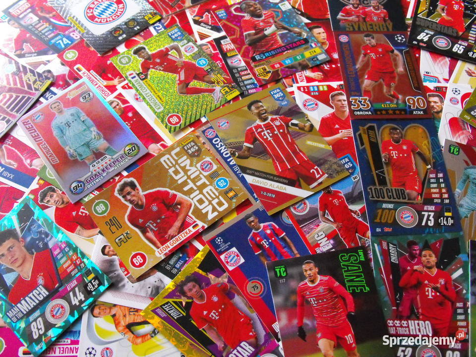 FC BAYERN MUNCHEN zestaw kart PANINI i inne Mykanów