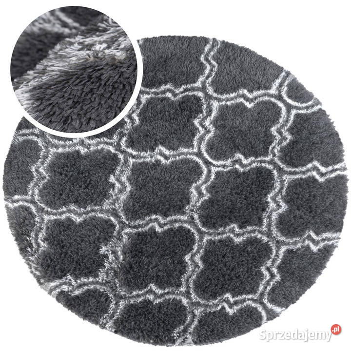Dywan okrągły do salonu shaggy DECOR Dywany opolskie