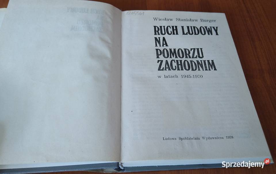 Ruch ludowy na Pomorzu Zachodnim w latach pomorskie Gdańsk