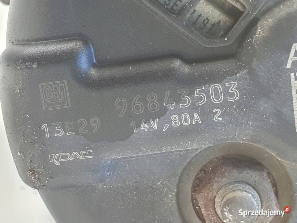 ALTERNATOR Chevrolet Spark II 10 16V 96843503 Układ elektryczny, zapłon Chełm