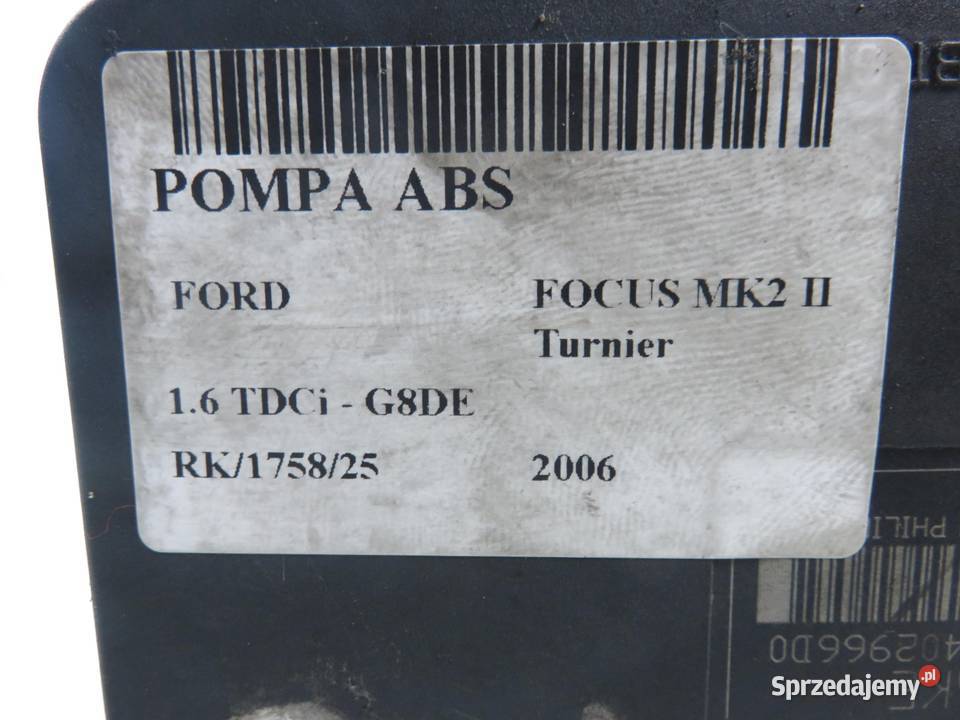 POMPA ABS FORD FOCUS MK2 II 10096001193 osobowe