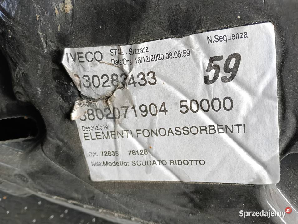 wykładzina podłogi iveco 35 10 Tapicerki samochodowe Pakosławice sprzedam
