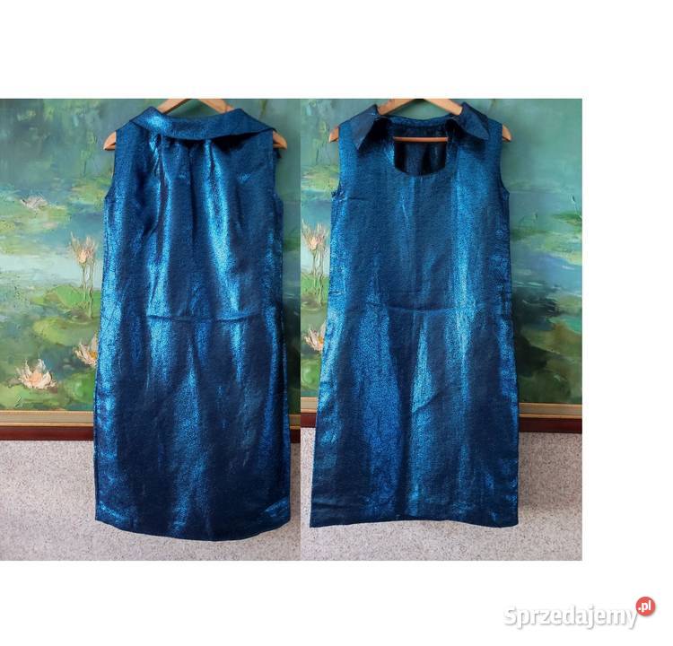 metaliczna rozszerzana karnawałowa sukienka Rozmiar 40(L) Kielce