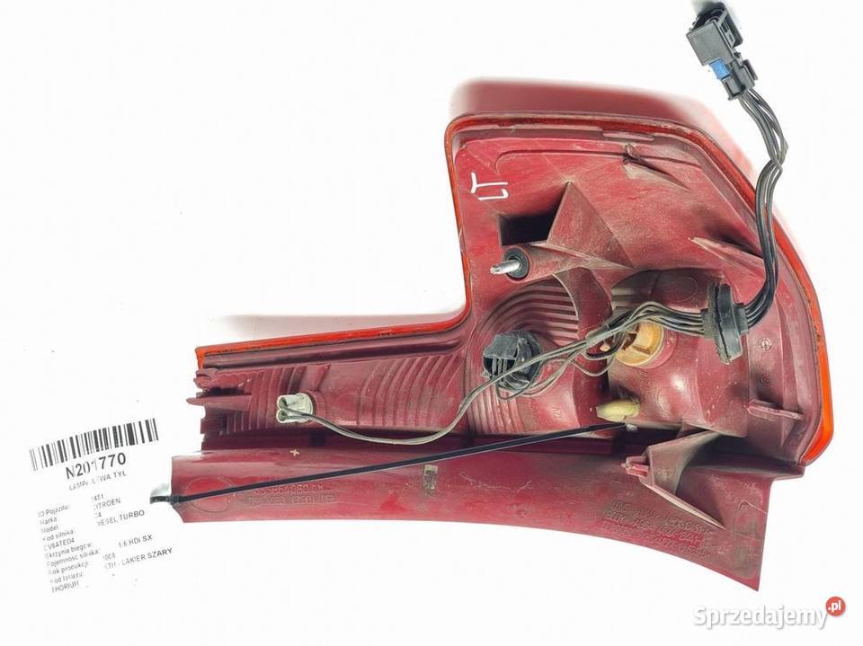 LAMPA LEWA TYŁ CITROEN C4 9655864080 Lipno