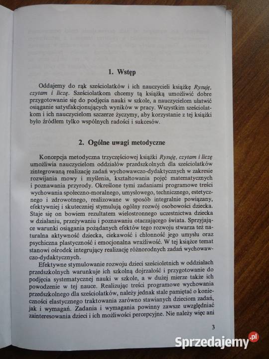 Przewodnik metodyczny nauczyciela 6latków Plan