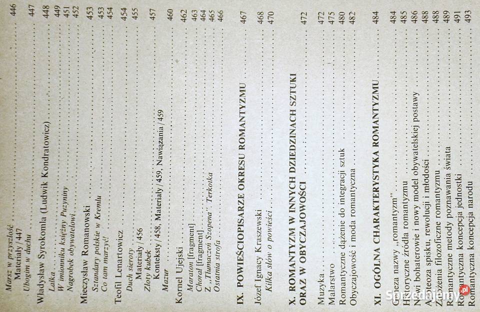 Literatura Romantyzm Stanisław Makowski Pozostałe