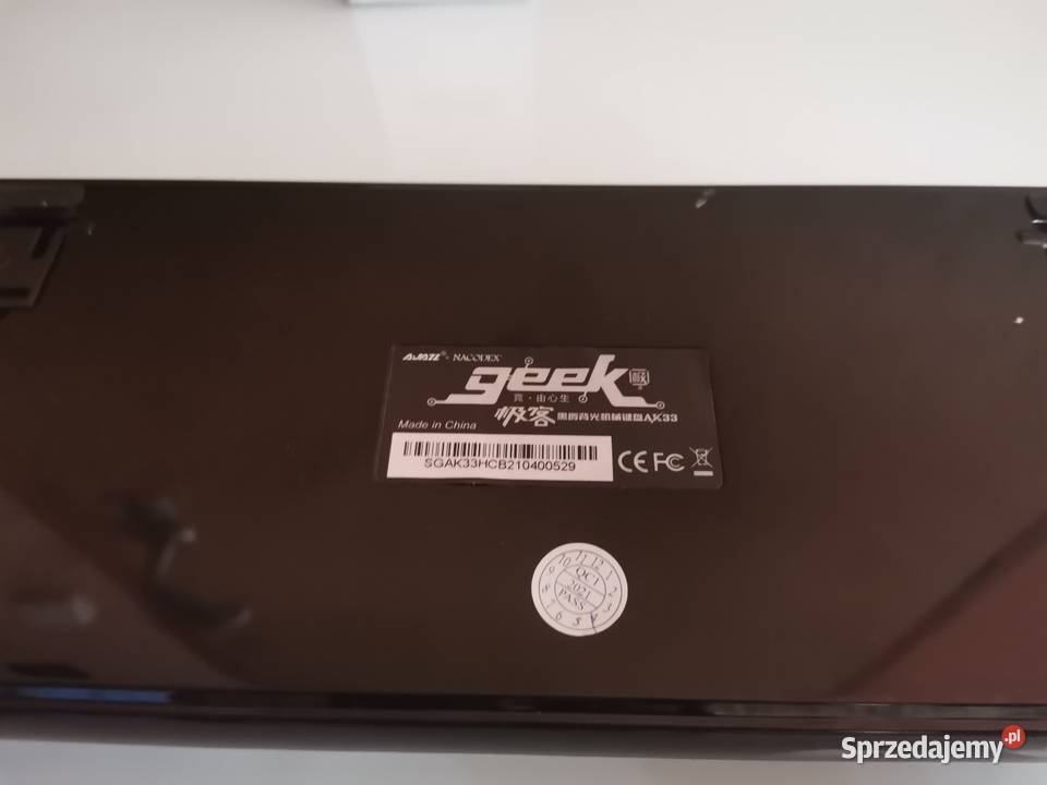 Klawiatura mechaniczna gamingowa AJAZZ GEEK AK33 Trzcianka sprzedam