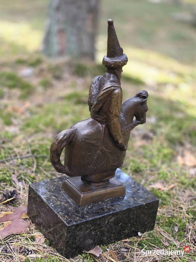 Duża Rzeźba z Brązu LAJKONIK 41 Sygnatura mazowieckie Warszawa