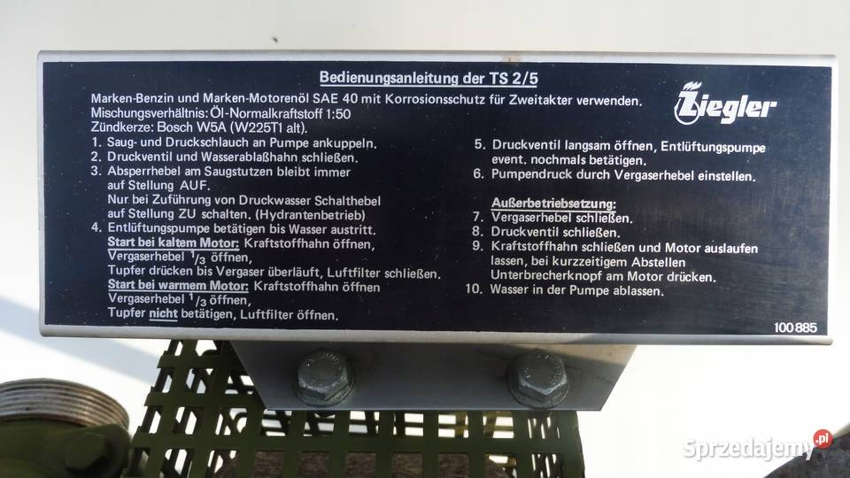 MOTOPOMPA ZIEGLER TS 25 DWUSUW