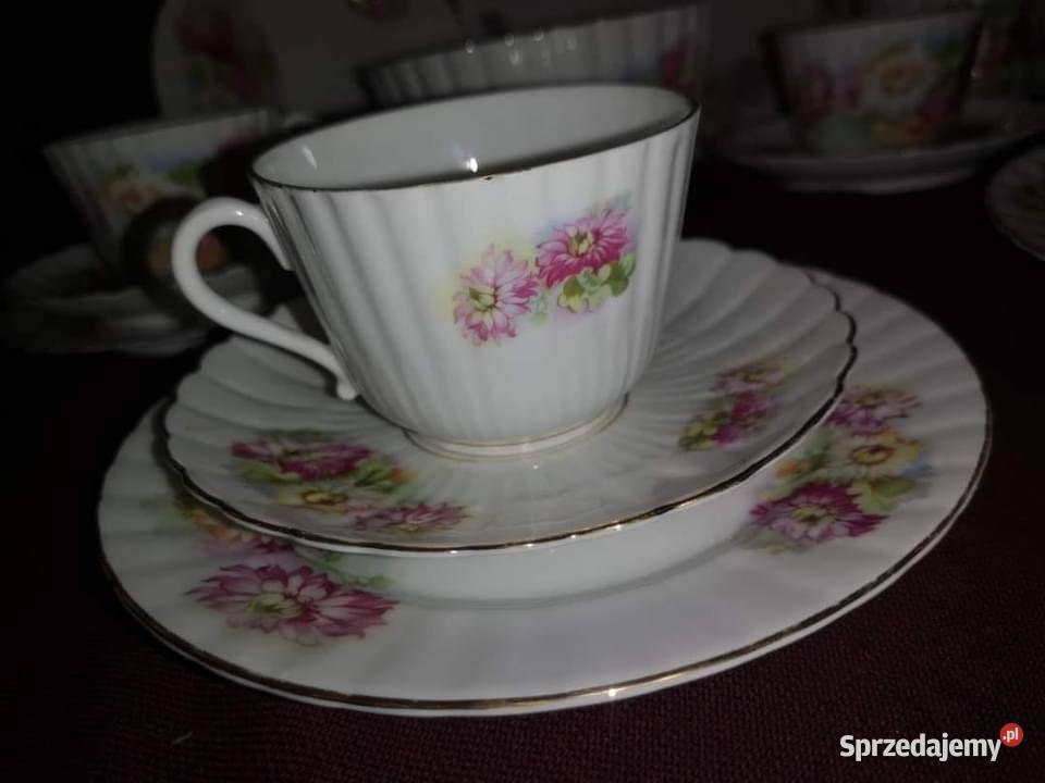 Filiżanka z talerzykiem deserowym Secesja Syg