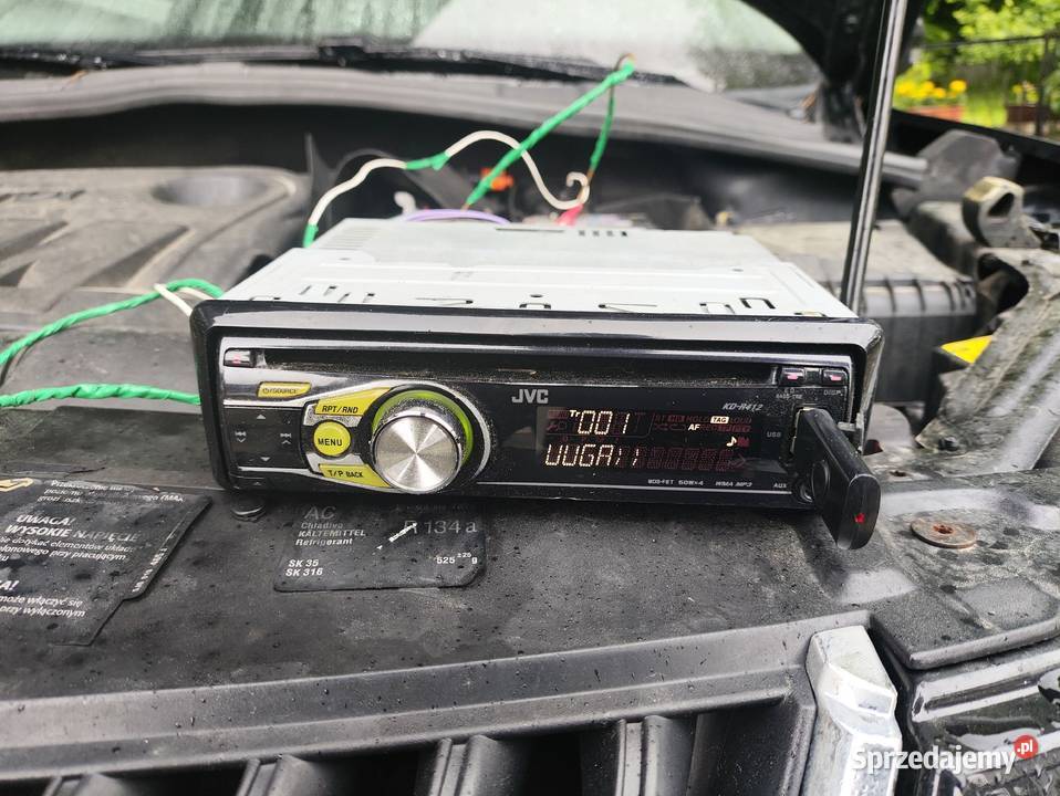 Radio samochodowe 1DIN JVC KDR412 CDMP3AUXUSB Niegowonice