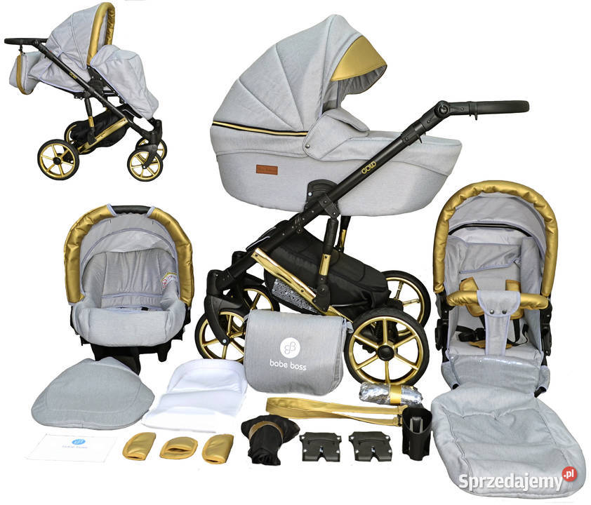 Wózek Dziecięcy Uczio Gold zestaw 3w1 z kolorowy śląskie Katowice