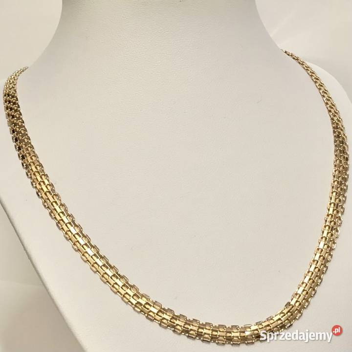 Złoty ŁAŃCUSZEK naszyjnik 14K cudowny BISMARK 51 Warszawa
