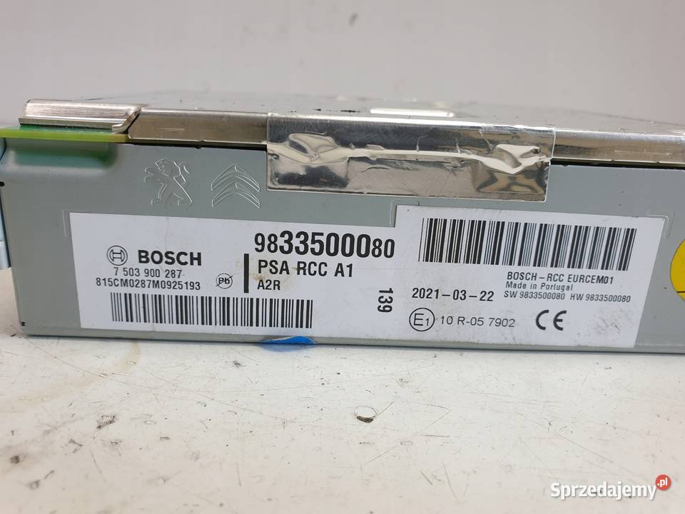 Opel Corsa F RADIO NAWIGACJA 9833500080 Sprzęt audio fabryczny Rudka