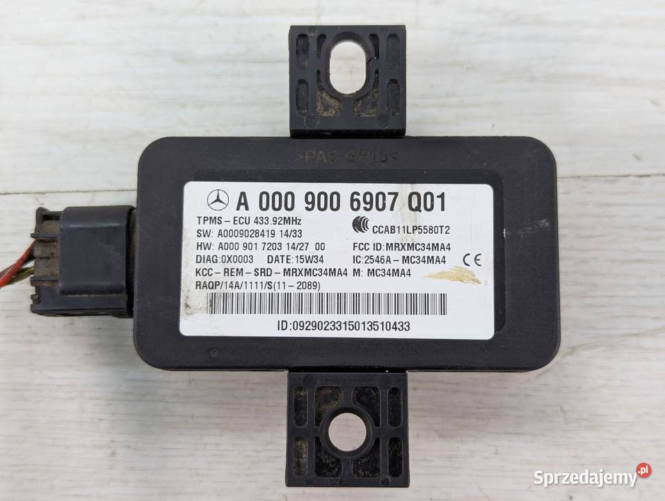 MODUŁ CIŚNIENIA OPON MERCEDES A0009006907Q01