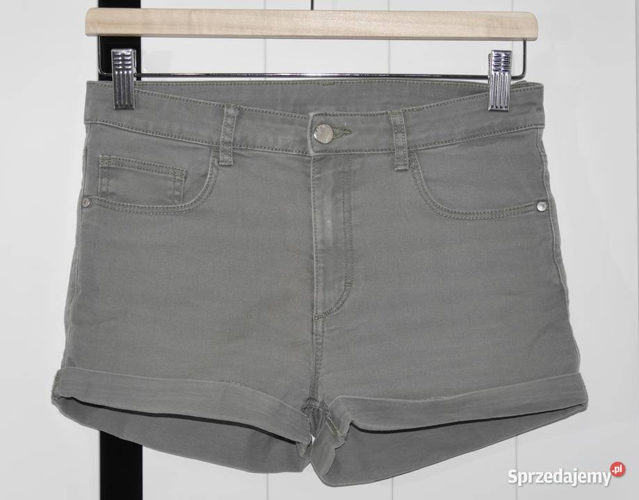 HM krótkie spodenki khaki 170 zielony dolnośląskie