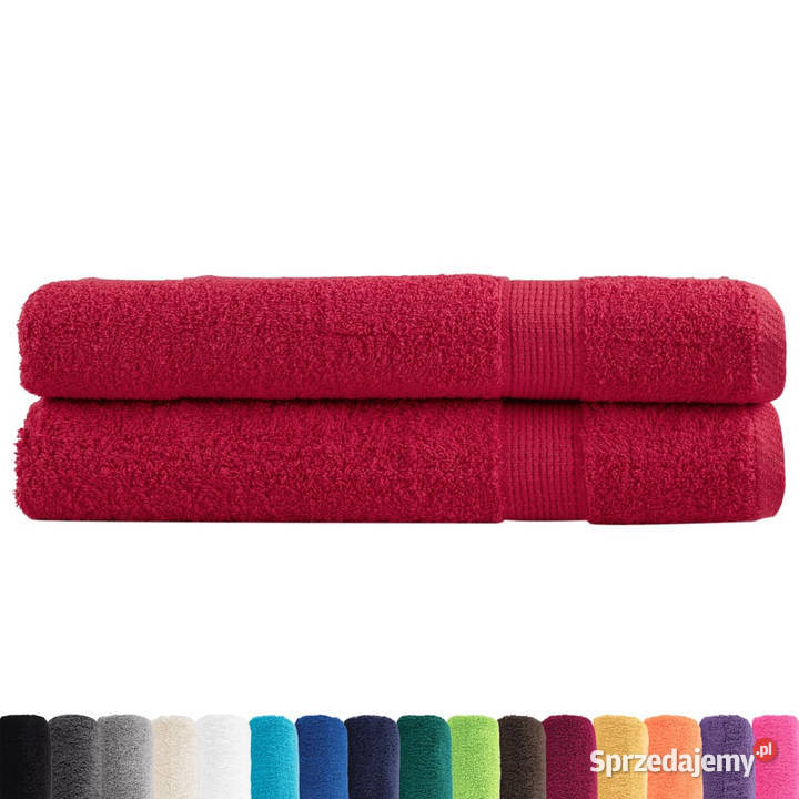 Ręczniki premium SOLUND 2 czerwone 80x200 600 g Warszawa
