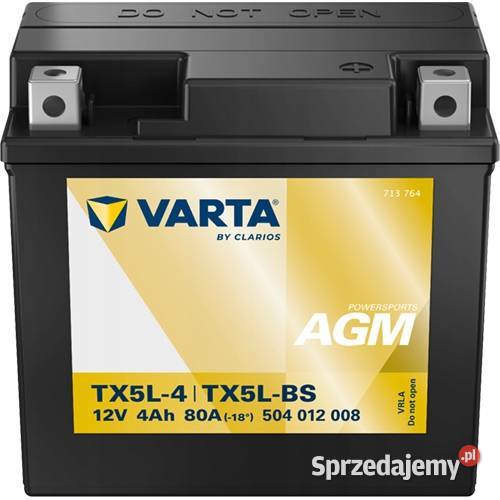 Akumulator Varta TX5LBS 12V 4Ah 80A osobowe Jelcz-Laskowice