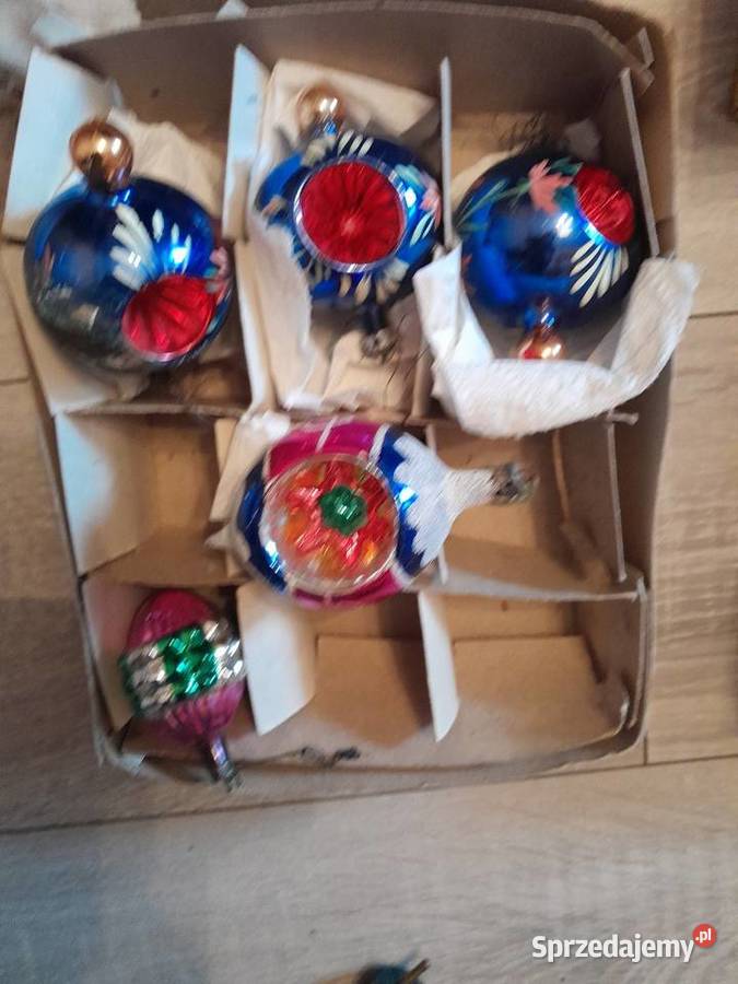 Ozdoby choinkowe z prl Solca Wielka