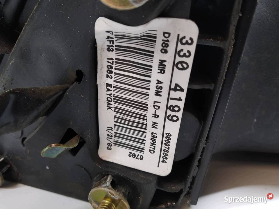 LUSTERKO PRAWE 3PIN EUROPA 3304199 Ford Taurus osobowe