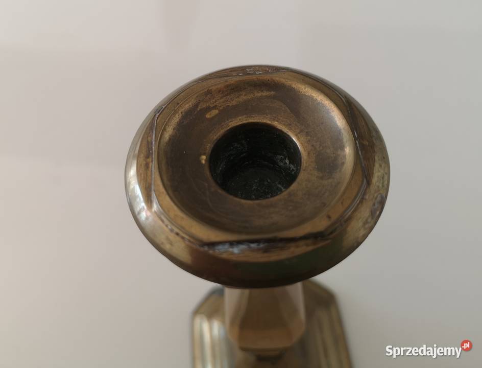 świecznik lichtarz Antyk miedziany Toruń sprzedam
