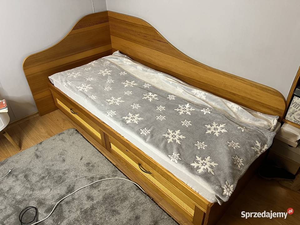 zestaw mebli duże łóżko biurko z drzewa Bielsk Podlaski