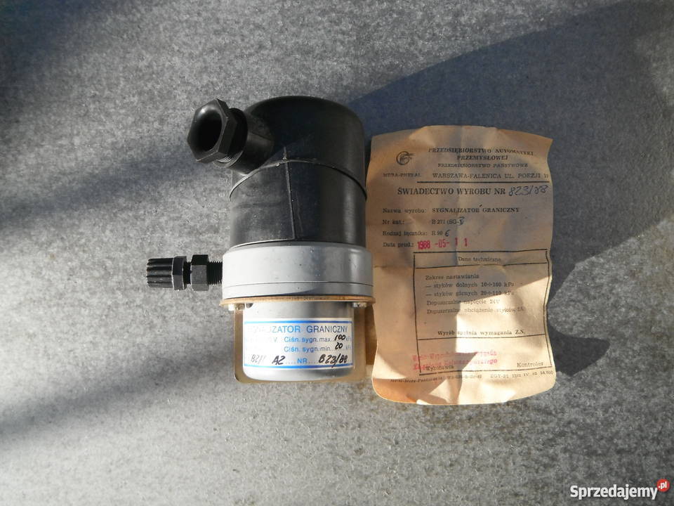 Sygnalizator graniczny B271 220V 5A zakres 20100
