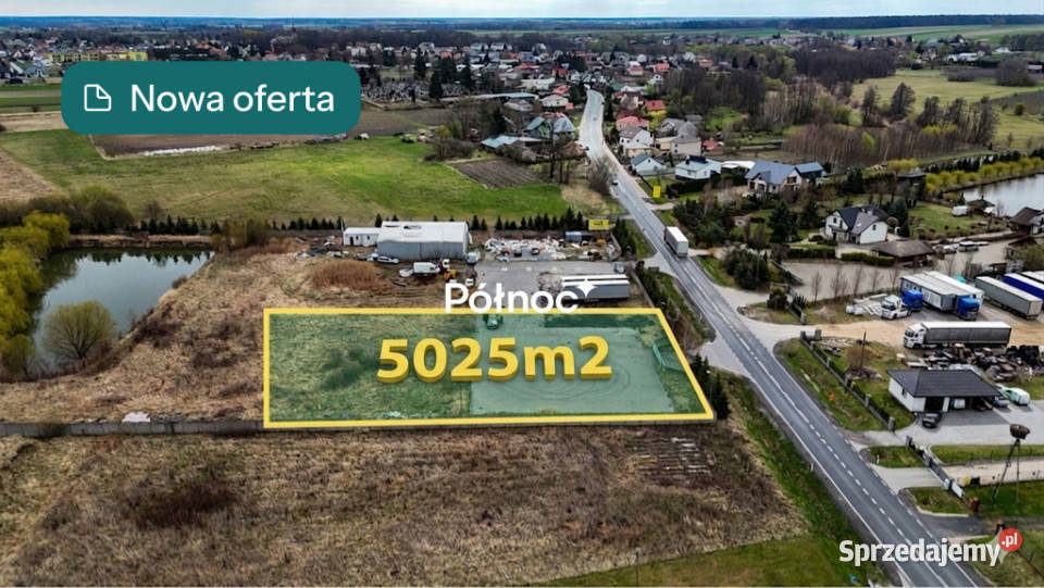 Działka inwestycyjna pod stację paliw myjnię Wandopol