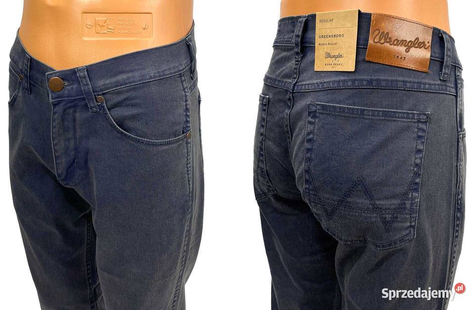 Spodnie męskie Wrangler Greensboro Navy Washed warmińsko-mazurskie