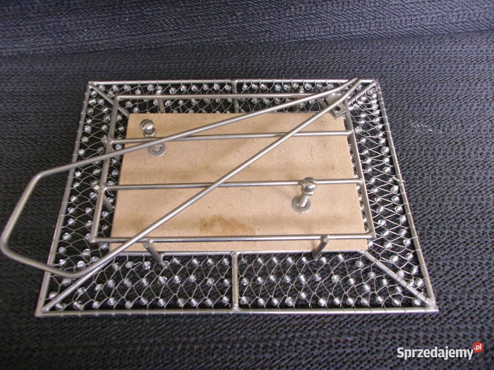 Wyjątkowa ręcznie robiona ramka stojąca na odcienie szarości Dekoracje i ozdoby mazowieckie Warszawa