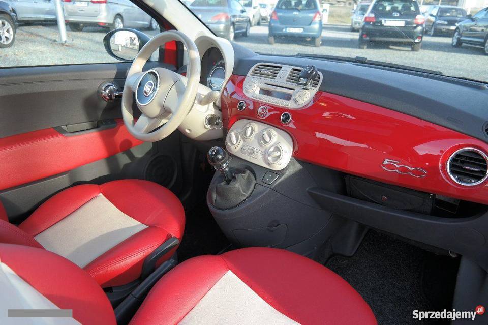 Nieuszkodzony Fiat 500 czerwony ABS 500 Żory
