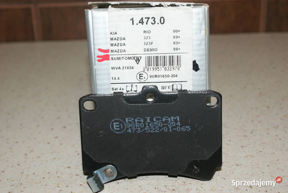 RAICAM 14730 KLOCKI HAMULC MAZDA 323 8998 Zestaw osobowe mazowieckie