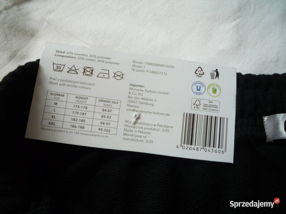 Nowe Cleve M Szorty męskie Czarne Krótkie Odzież sportowa Szczecin