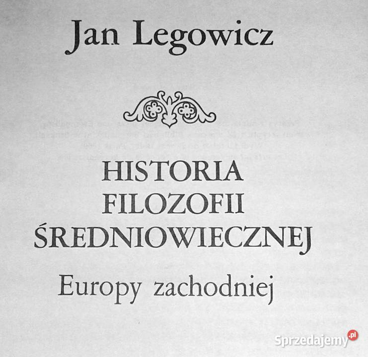 Historia filozofii średniowiecznej Jan Legowicz Chełm