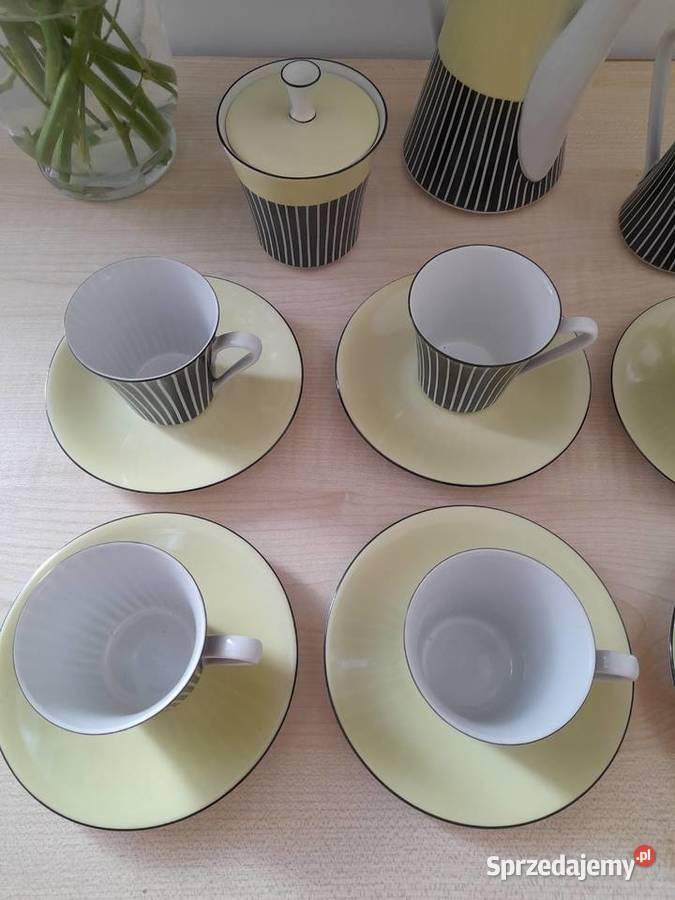 Porcelanowy serwis espresso Volkstedt lata Bogatynia