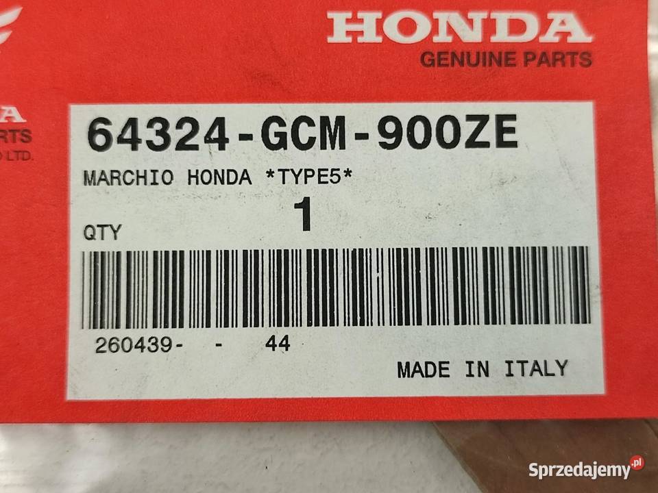 NAKLEJKA NA PODNÓŻEK HONDA X8R 50 SUPER SPORT lubelskie