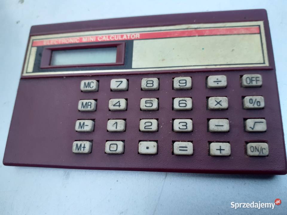 Retro mini kalkulatorcalculator z lat 80siątych kujawsko-pomorskie Tuszkowo