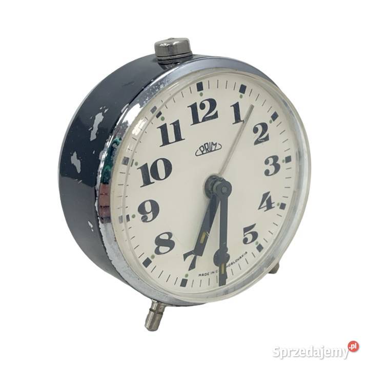 Budzik PRIM vintage Czechosłowacja mechaniczny metal Warszawa sprzedam