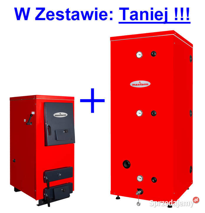Zestaw Kocioł Zasypowy ekoPROFIT 30 kW i Bufor Kotły i Piece CO
