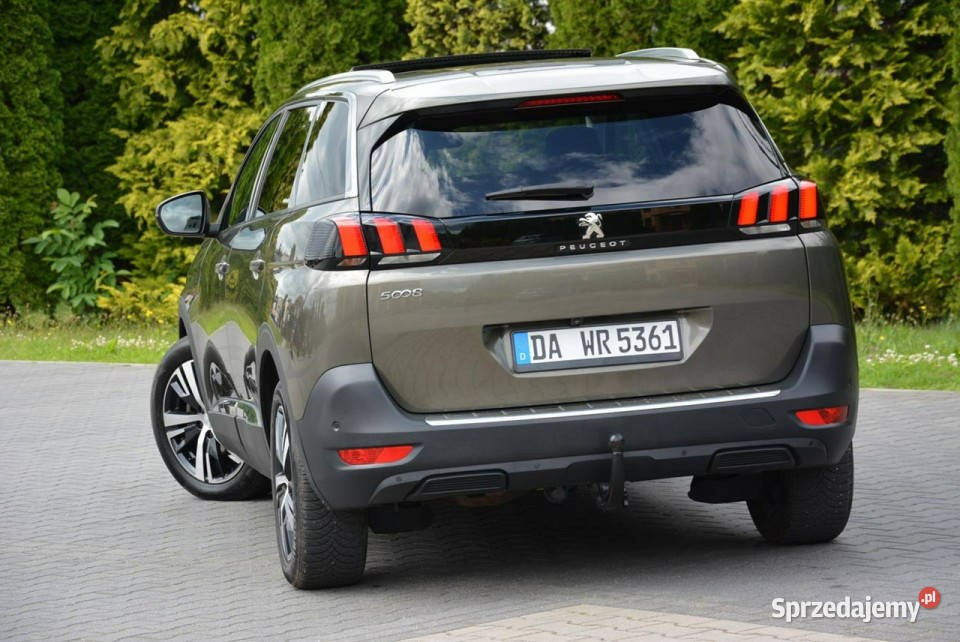 Peugeot 5008 Radar ACC Skóry Panorama 7foteli gniazdo USB Motoryzacja Ostrów Mazowiecka