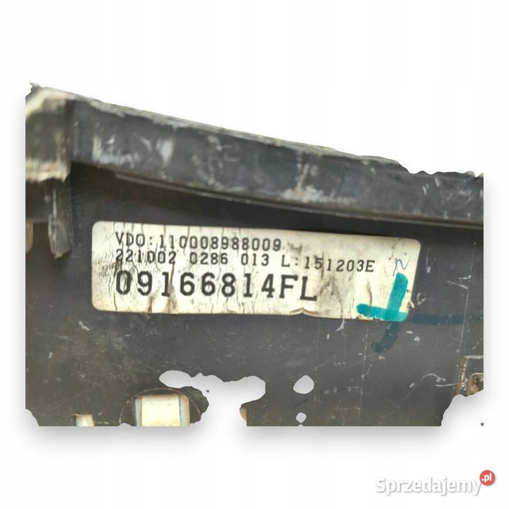 LICZNIK ZEGARY 09166814 FL Opel Corsa C 10 12V Chełm sprzedam