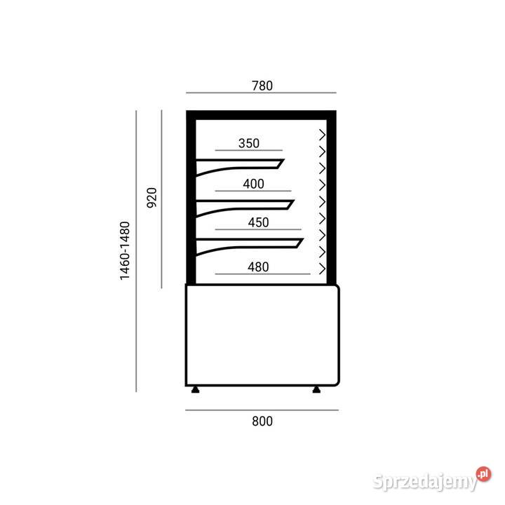 Witryna cukiernicza Ellada 136m NOWA
