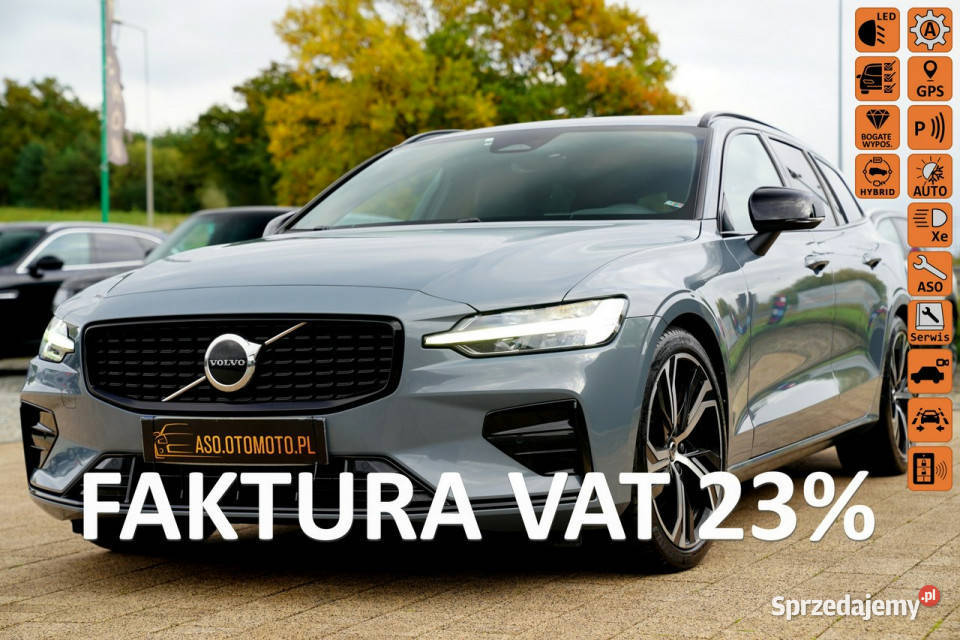 Volvo V60 R DESIGN acc FUL LED skóra nawi ALUSY aluminiowe felgi Otmuchów