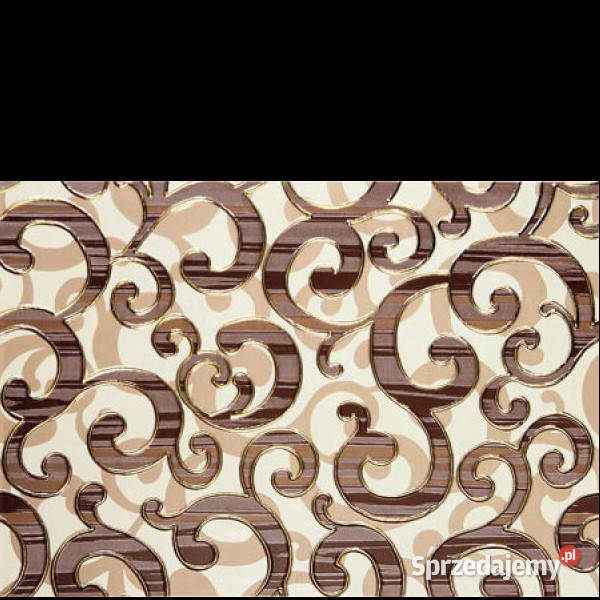 Cado brąz 1 dekor 25 x 36 Domino Tubądzin Białogard