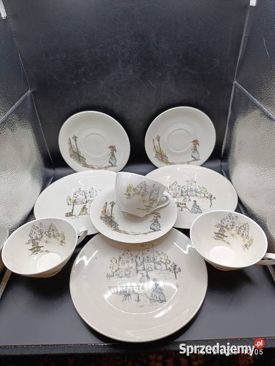 Zestaw porcelany Rheinfalz Montmartre sygnowany Białystok
